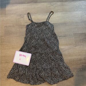 Old Navy Black and White Patterned Dress